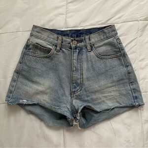 J. Galt High-Waisted Denim Shorts Brandy Melville